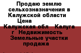 Продаю землю сельхозназначения в Калужской области › Цена ­ 1 000 000 - Калужская обл., Калуга г. Недвижимость » Земельные участки продажа   